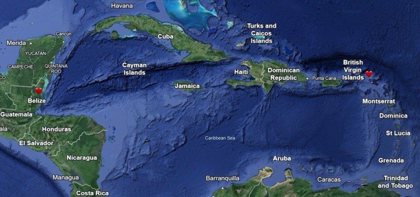 Earth Stewards 13 - Caribbean & South America's Heartmap - 2024